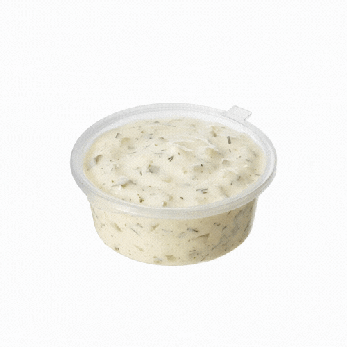 Chef 101 4 oz Clear Plastic Portion Cup - with Hinged Lid - 3 1/4" x 3 1/4" x 1 1/4" - 2000 count box