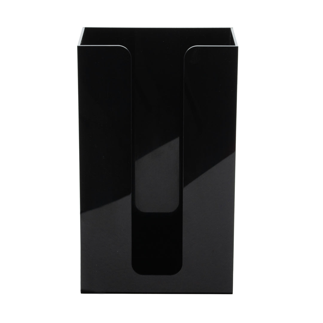 Restpresso Black Acrylic Vertical Coffee Cup Sleeve Dispenser - 6" x 3 1/2" x 10" - 1 count box