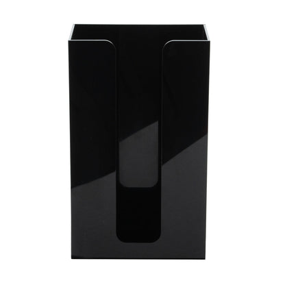 Restpresso Black Acrylic Vertical Coffee Cup Sleeve Dispenser - 6" x 3 1/2" x 10" - 1 count box