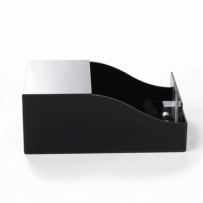Restpresso Black Acrylic Horizontal Coffee Cup Sleeve Dispenser - 9 1/2" x 6" x 3 3/4" - 1 count box