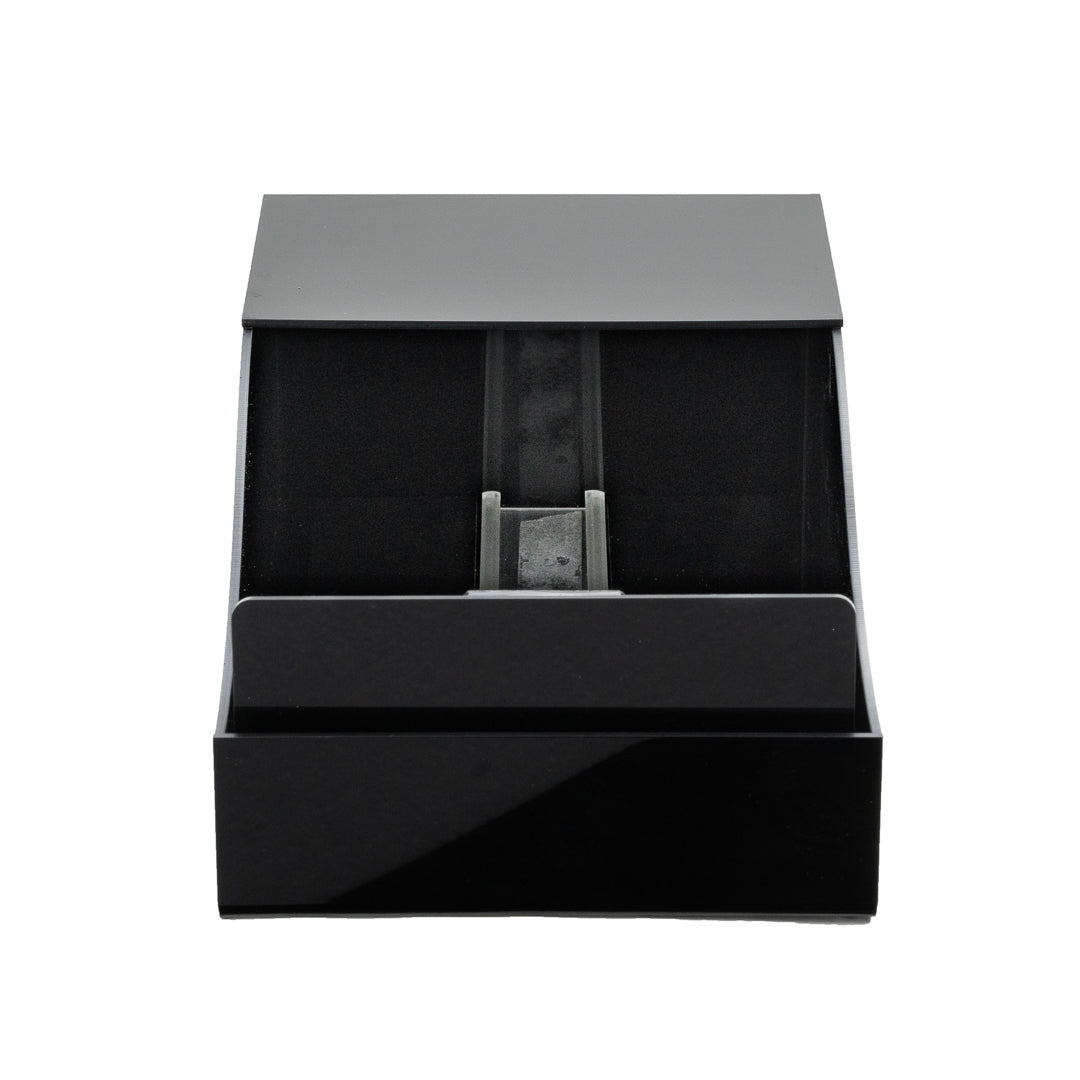 Restpresso Black Acrylic Horizontal Coffee Cup Sleeve Dispenser - 9 1/2" x 6" x 3 3/4" - 1 count box