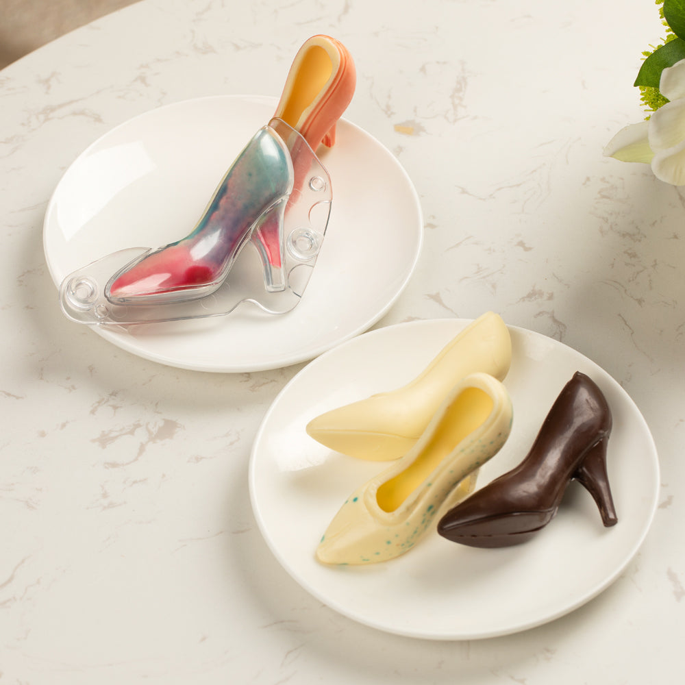 Pastry Tek Polycarbonate High Heel Candy / Chocolate Mold - 10 count box