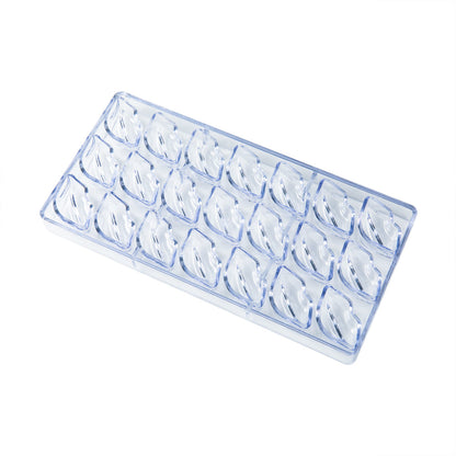 Pastry Tek Polycarbonate Sexy Lips Candy / Chocolate Mold - 21-Compartment - 10 count box