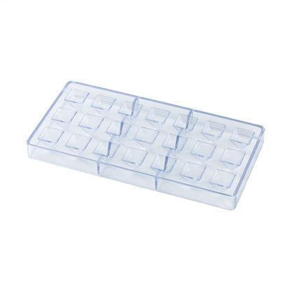 Pastry Tek Polycarbonate Pyramid Candy / Chocolate Mold - 21-Compartment - 1 count box