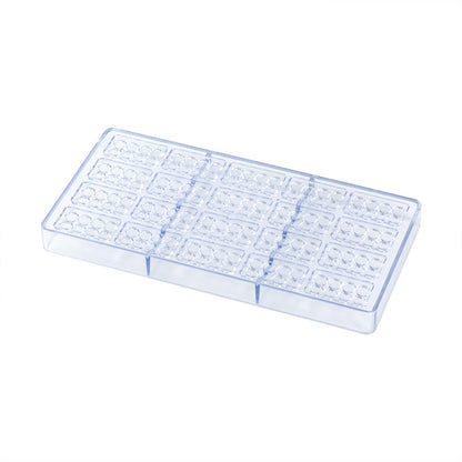 Pastry Tek Polycarbonate Building Block Candy / Chocolate Mold - 20-Compartment - 1 count box