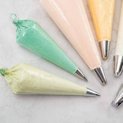 Pastry Tek Clear Plastic Pastry Piping Bag - Recyclable - 12 1/4" x 6" - 100 count box
