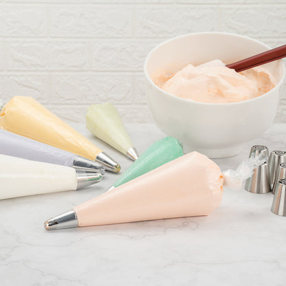 Pastry Tek Clear Plastic Pastry Piping Bag - Recyclable - 18" x 9 1/2" - 100 count box