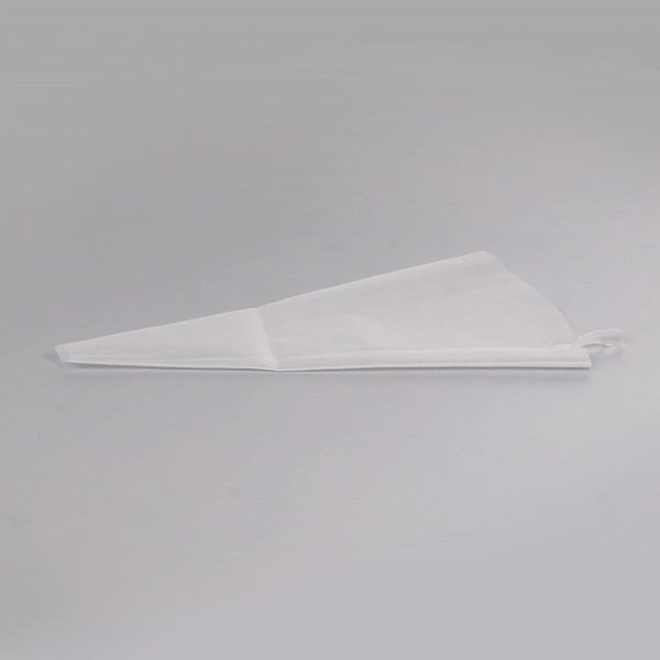 Pastry Tek White Silicone Pastry Piping Bag - 10 1/4" x 6 1/4" - 2 count box