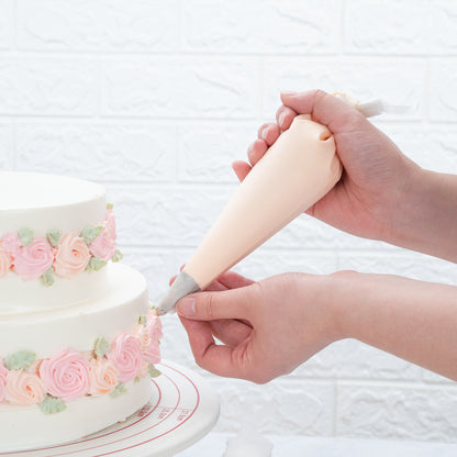 Pastry Tek White Silicone Pastry Piping Bag - 12" x 6 1/4" - 2 count box