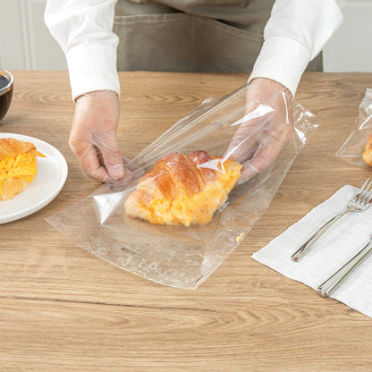 Bag Tek Clear Plastic Lip and Tape Bag - Self Sealing - 10" x 8" - 100 count box
