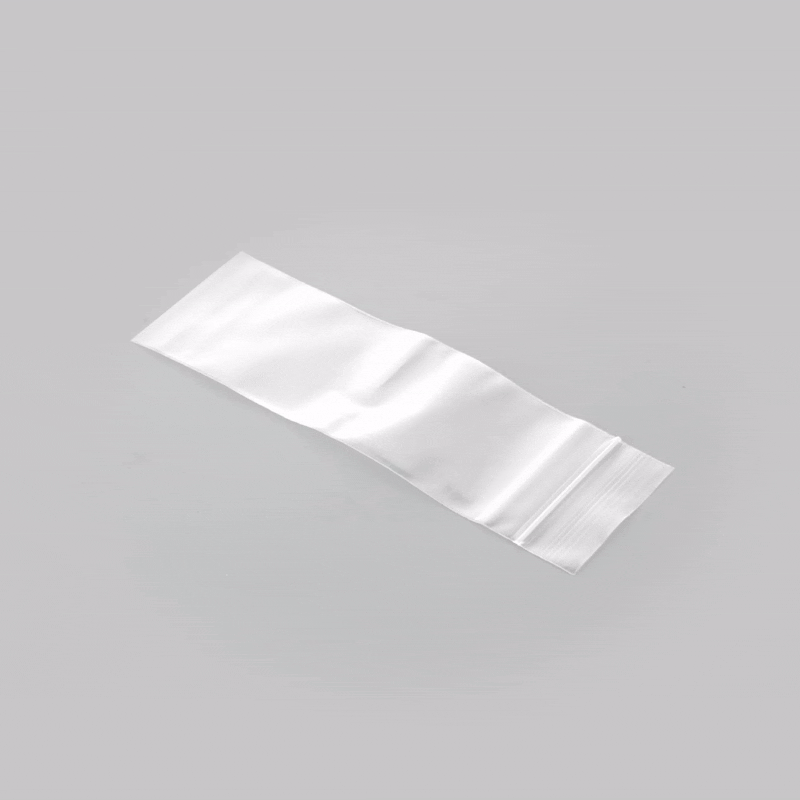Bag Tek Clear Plastic Zip Snack Bag - 5" x 2" - 100 count box