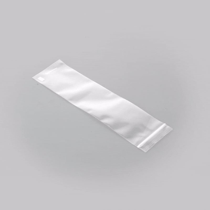 Bag Tek Clear Plastic Zip Snack Bag - 8" x 2" - 100 count box