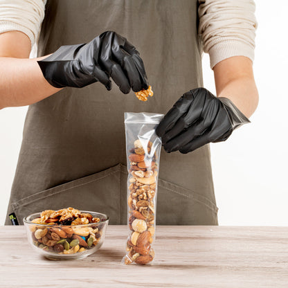 Bag Tek Clear Plastic Zip Snack Bag - 8" x 2" - 100 count box