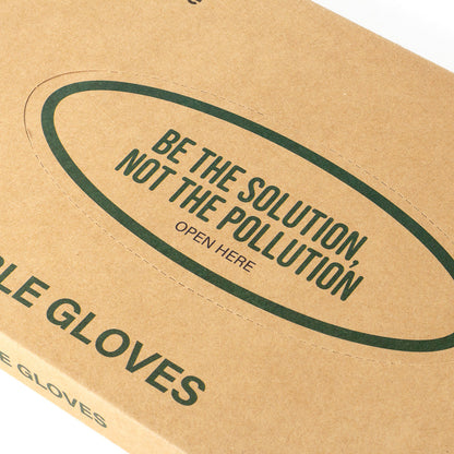 Eco Serve Clear Plastic Medium Compostable Gloves - Powder-Free - 11" x 9" - 1000 count box