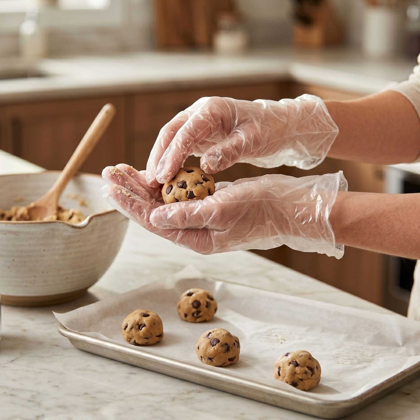 Eco Serve Clear Plastic Large Compostable Gloves - Powder-Free - 11 1/2" x 10 1/4" - 1000 count box