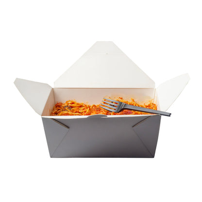 Basic Nature Black CPLA Plastic Fork - Wrapped, Heat-Resistant, Compostable - 6 1/2" - 50 count box