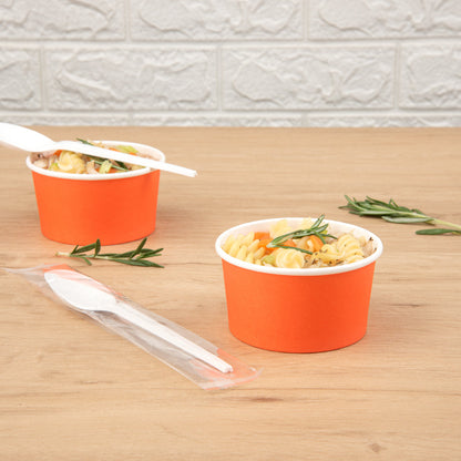 Basic Nature White CPLA Plastic Spoon - Wrapped, Heat-Resistant, Compostable - 6 1/2" - 250 count box
