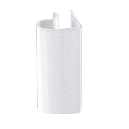 Table Tek Rectangle Clear Plastic Table Cover / Tablecloth Clip - for 3/4" to 1" Thick Tables - 2 1/2" - 10 count box