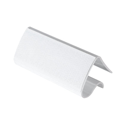 Table Tek Rectangle Clear Plastic Table Cover / Tablecloth Clip - for 3/4" to 1" Thick Tables - 2 1/2" - 10 count box