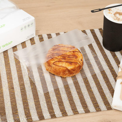 Chef 101 Rectangle Plastic Interfolded Deli and Bakery Wrap - 10 3/4" x 8" - 1000 count box