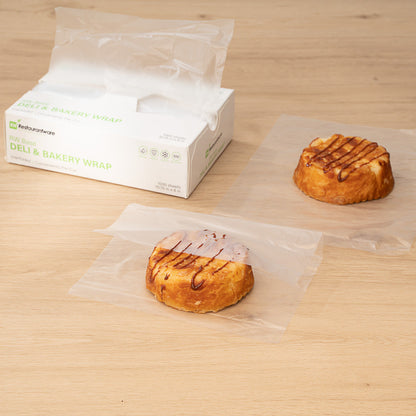 Chef 101 Rectangle Plastic Interfolded Deli and Bakery Wrap - 10 3/4" x 8" - 10000 count box