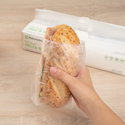 Chef 101 Rectangle Plastic Interfolded Deli and Bakery Wrap - 12" x 10 3/4" - 1000 count box
