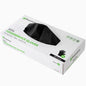 Serve Secure Black TPE Hybrid Plastic Medium Foodservice Gloves - Latex Free, Powder Free - 10 1/4" x 8 1/2" - 1000 count box