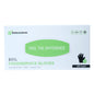 Serve Secure Black TPE Hybrid Plastic XXL Foodservice Gloves - Latex Free, Powder Free - 10 1/4" x 10 1/2" - 200 count box