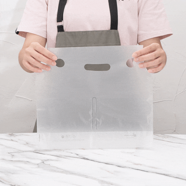 Bag Tek Clear Plastic Drink Carrier Bag - Fits 2 Cups - 12 1/2" x 3 1/4" x 11" - 100 count box
