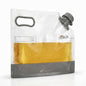 Cater Tek 1/2 gal Clear Plastic Take Out Drink Bag - with Safety Cap - 11 3/4" x 4 1/4" x 9" - 2 count box