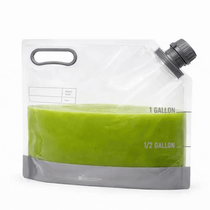 Cater Tek 1 gal Clear Plastic Take Out Drink Bag - with Safety Cap - 12 3/4" x 5 3/4" x 11 3/4" - 10 count box