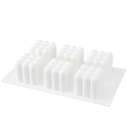 Pastry Tek Silicone Bubble Cube Baking Mold - 6-Compartment - 1 count box