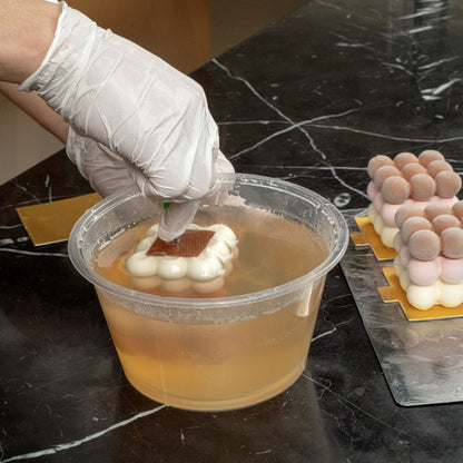 Pastry Tek Silicone Bubble Cube Baking Mold - 6-Compartment - 1 count box