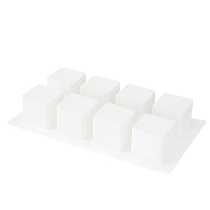 Pastry Tek Silicone Cube Baking Mold - 8-Compartment - 1 count box