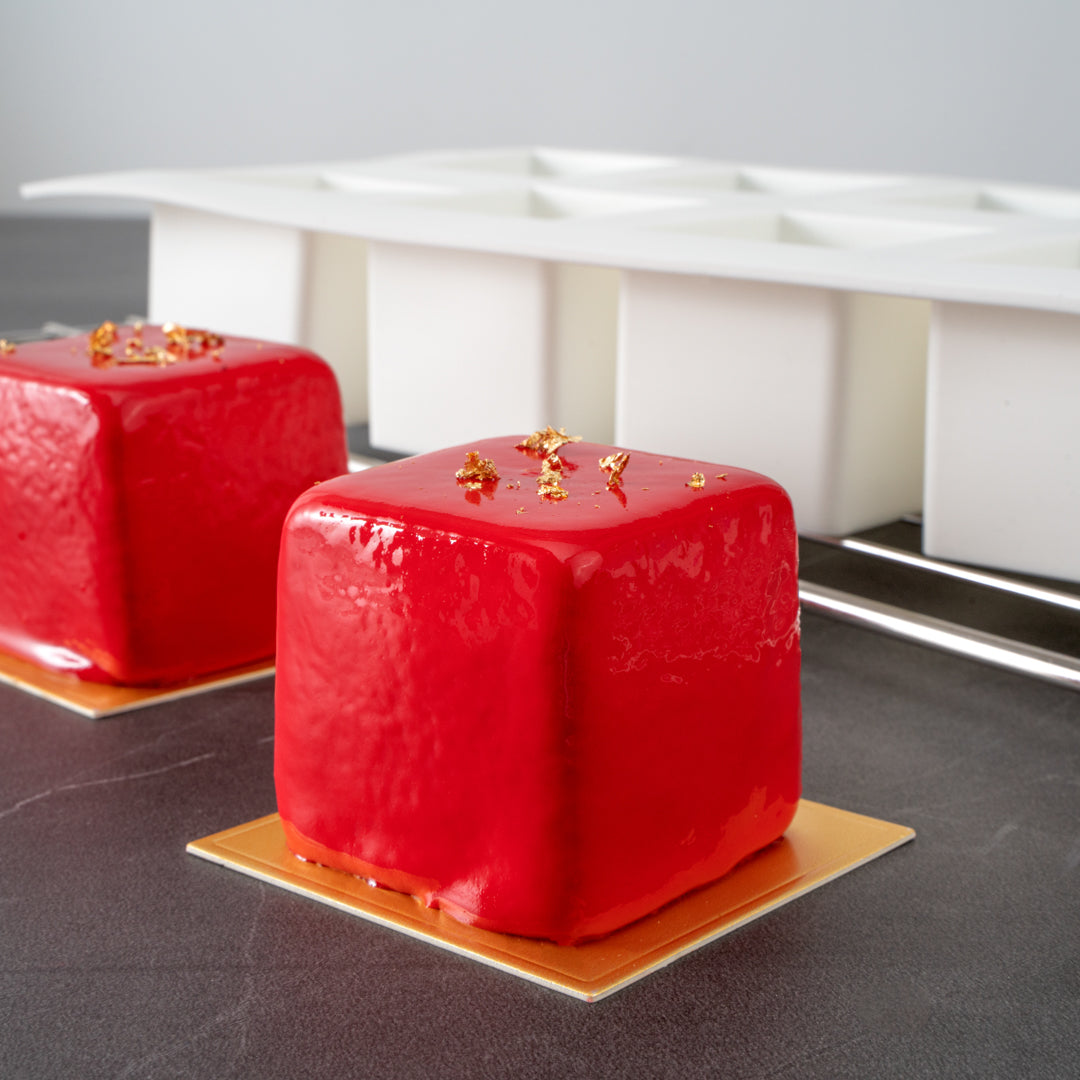 Pastry Tek Silicone Cube Baking Mold - 8-Compartment - 1 count box