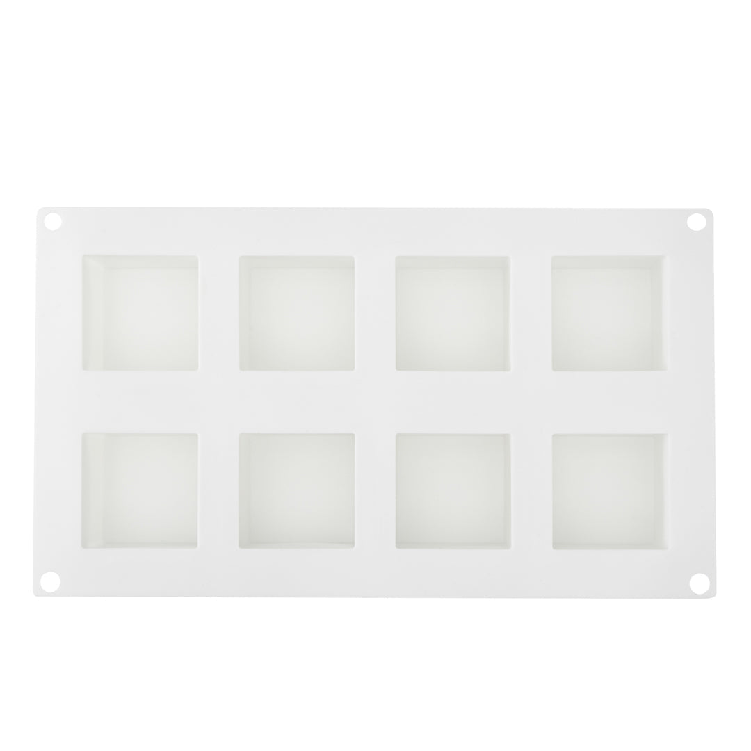 Pastry Tek Silicone Cube Baking Mold - 8-Compartment - 1 count box