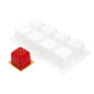 Pastry Tek Silicone Cube Baking Mold - 8-Compartment - 10 count box