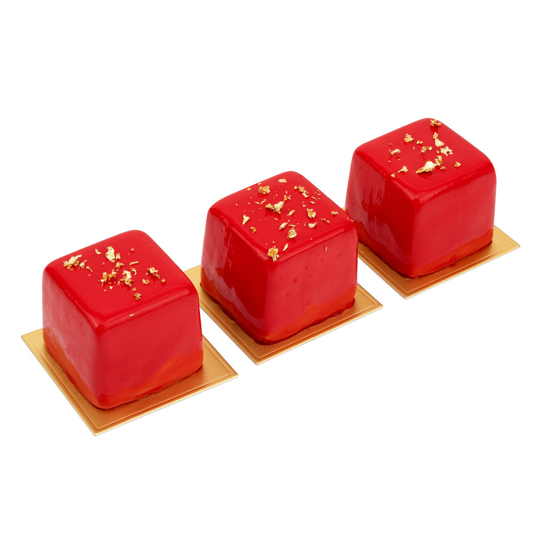 Pastry Tek Silicone Cube Baking Mold - 8-Compartment - 10 count box