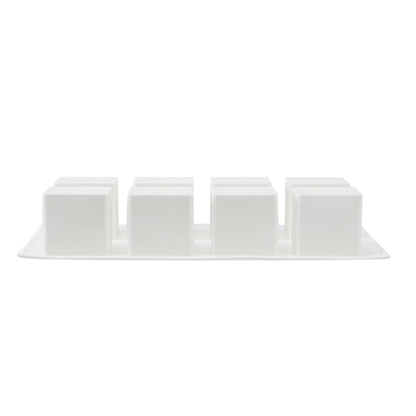Pastry Tek Silicone Cube Baking Mold - 8-Compartment - 10 count box