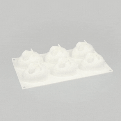 Pastry Tek Silicone Bunny Baking Mold - 6-Compartment - 1 count box