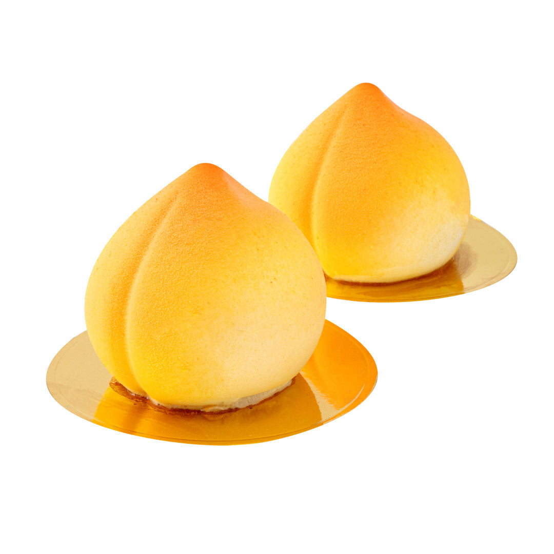 Pastry Tek Silicone Peach Baking Mold - 8-Compartment - 1 count box