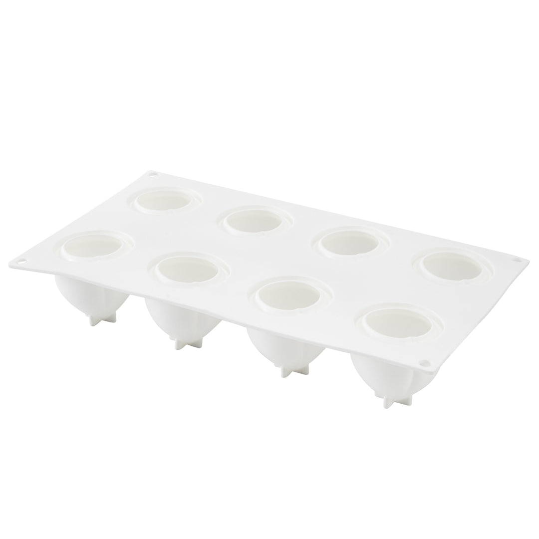 Pastry Tek Silicone Peach Baking Mold - 8-Compartment - 1 count box