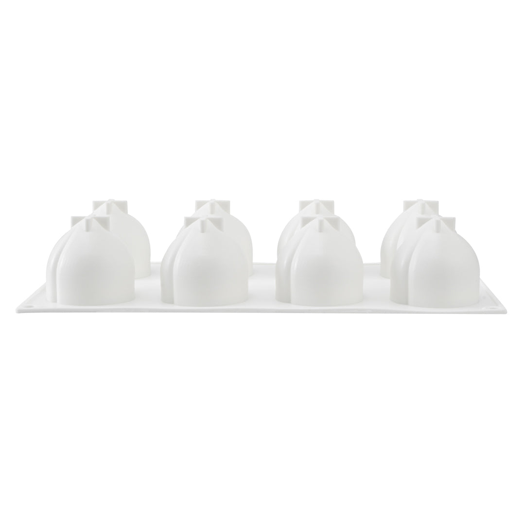 Pastry Tek Silicone Peach Baking Mold - 8-Compartment - 1 count box