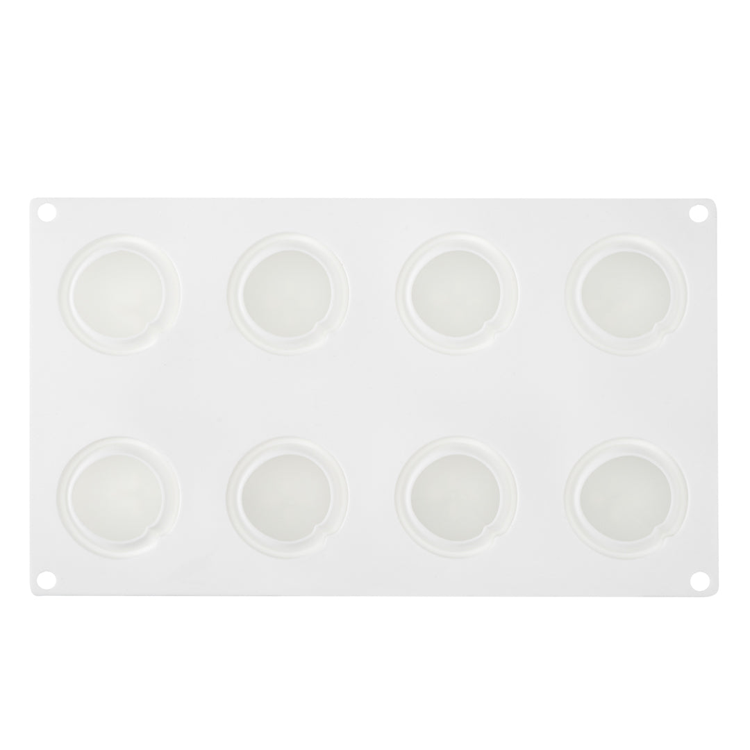 Pastry Tek Silicone Peach Baking Mold - 8-Compartment - 1 count box