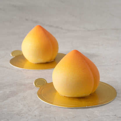 Pastry Tek Silicone Peach Baking Mold - 8-Compartment - 10 count box