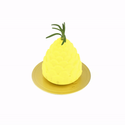 Pastry Tek Silicone Pineapple Baking Mold - 8-Compartment - 10 count box