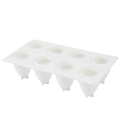 Pastry Tek Silicone Pineapple Baking Mold - 8-Compartment - 10 count box