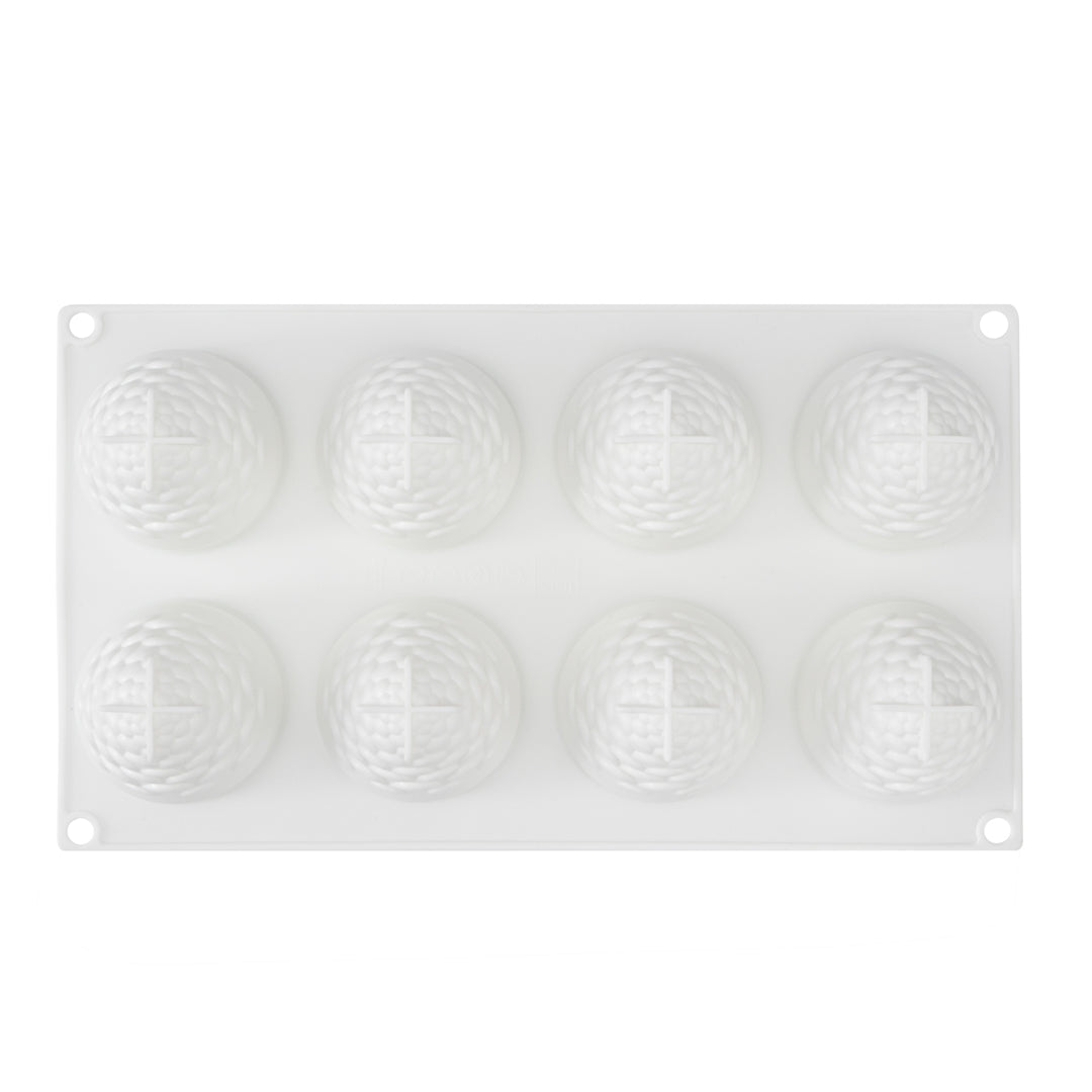 Pastry Tek Silicone Pineapple Baking Mold - 8-Compartment - 10 count box