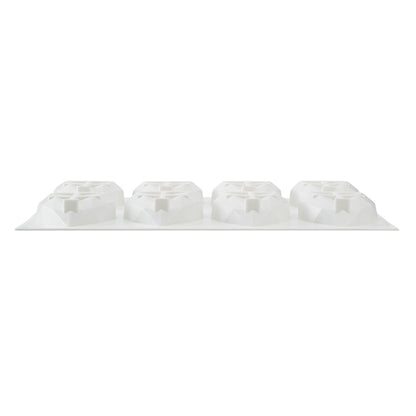 Pastry Tek Silicone Diamond Heart Baking Mold - 8-Compartment - 10 count box