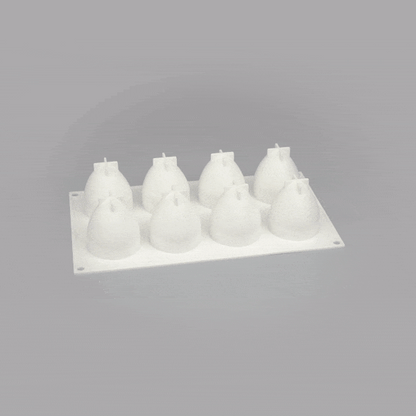 Pastry Tek Silicone Strawberry Baking Mold - 8-Compartment - 1 count box